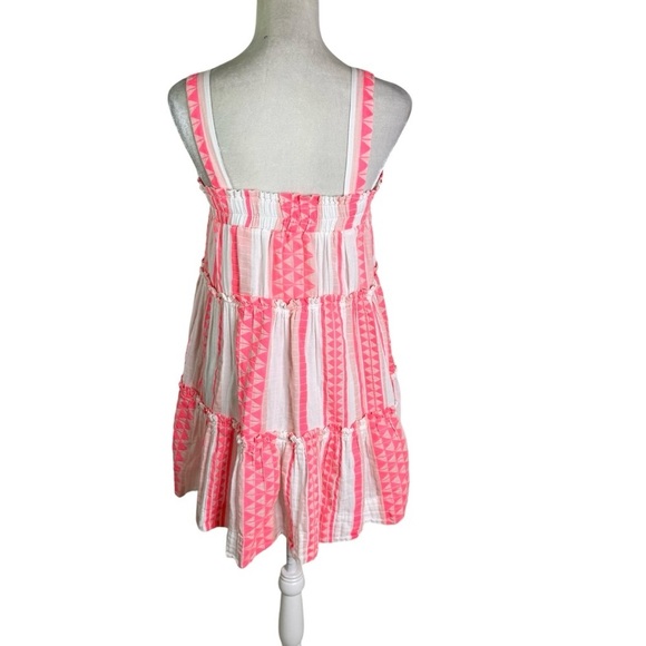 Elan Babydoll Neon Pink Cotton Mini Dress Size S - Picture 5 of 9